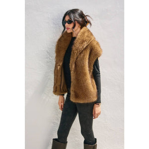 Snow Angel Faux Fur Vest - Ivory