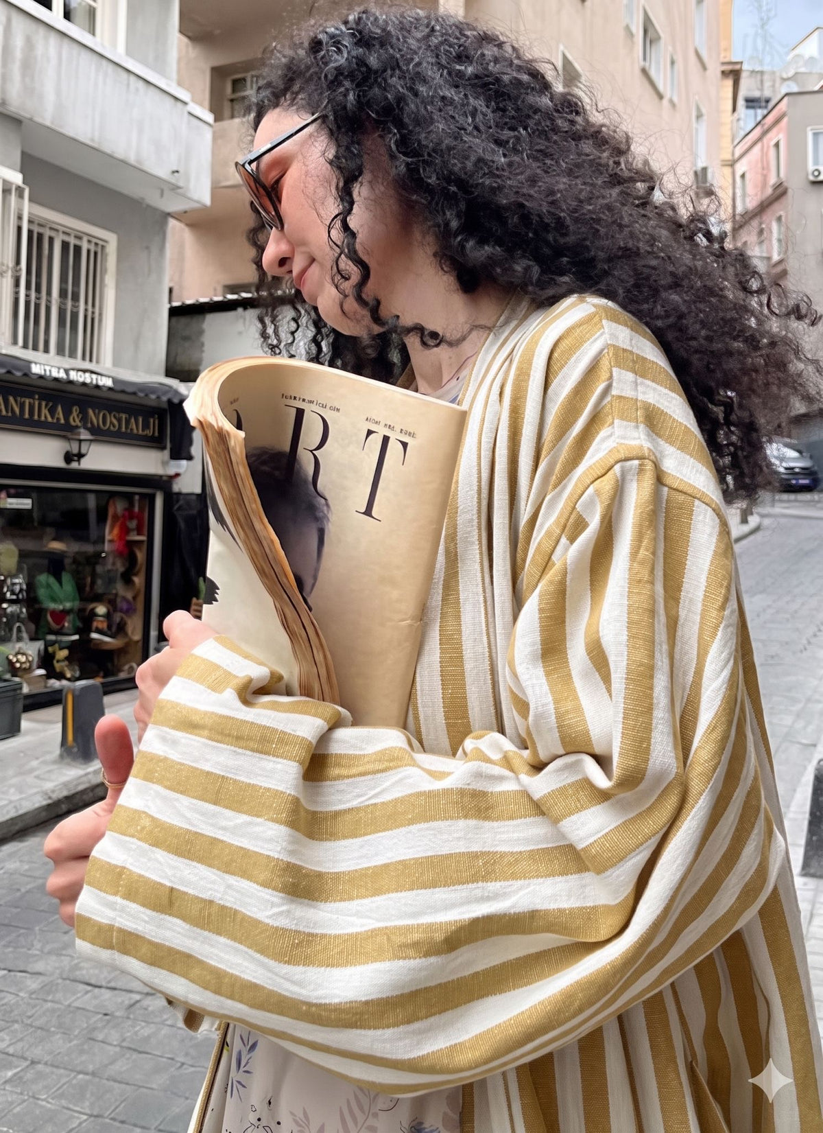 Striped Kimono Robe