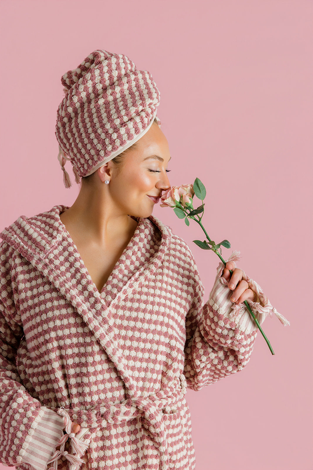 misha and puff railroad パロマワンピ Rose Pom Pom Bathrobe – KISA