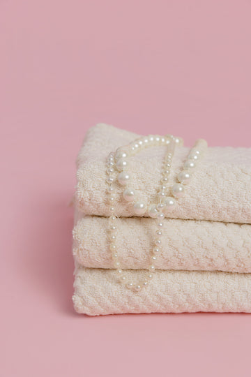 Pearl Pom Pom Hand Towel