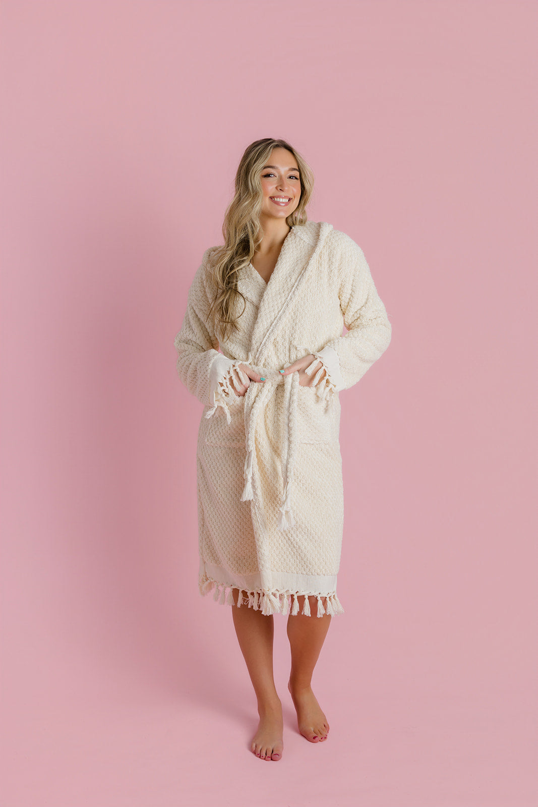 Pearl Pom Pom Bathrobe