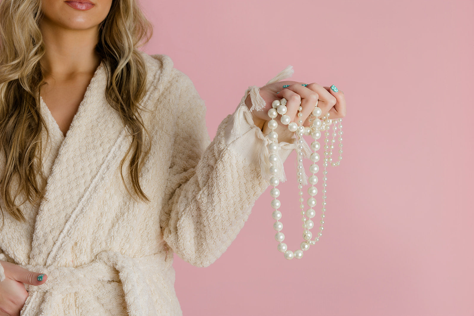Pearl Pom Pom Bathrobe