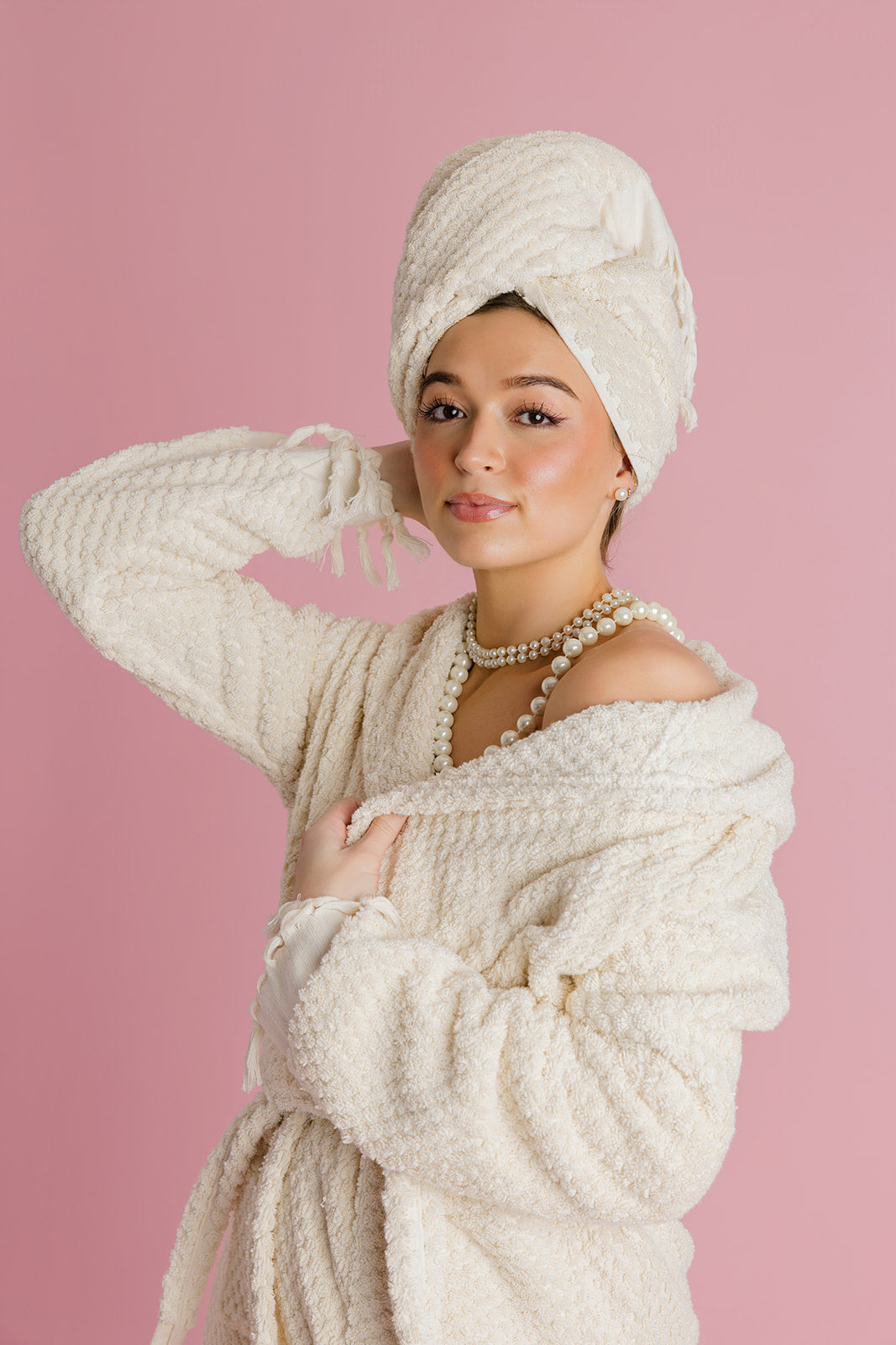Pearl Pom Pom Bathrobe
