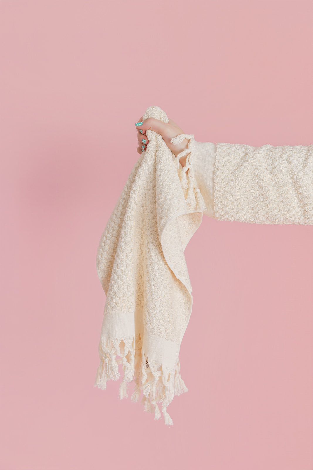 Pearl Pom Pom Hand Towel