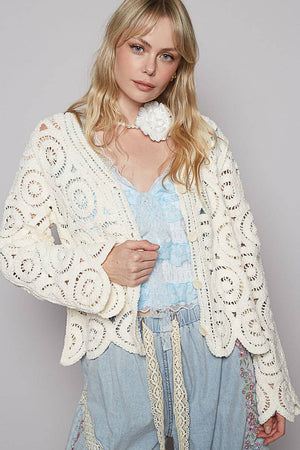 Crochet Knitted Cardigan