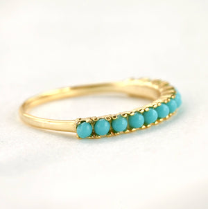 Turquoise Gemstone Ring - 925 Sterling Silver Turquoise Ring
