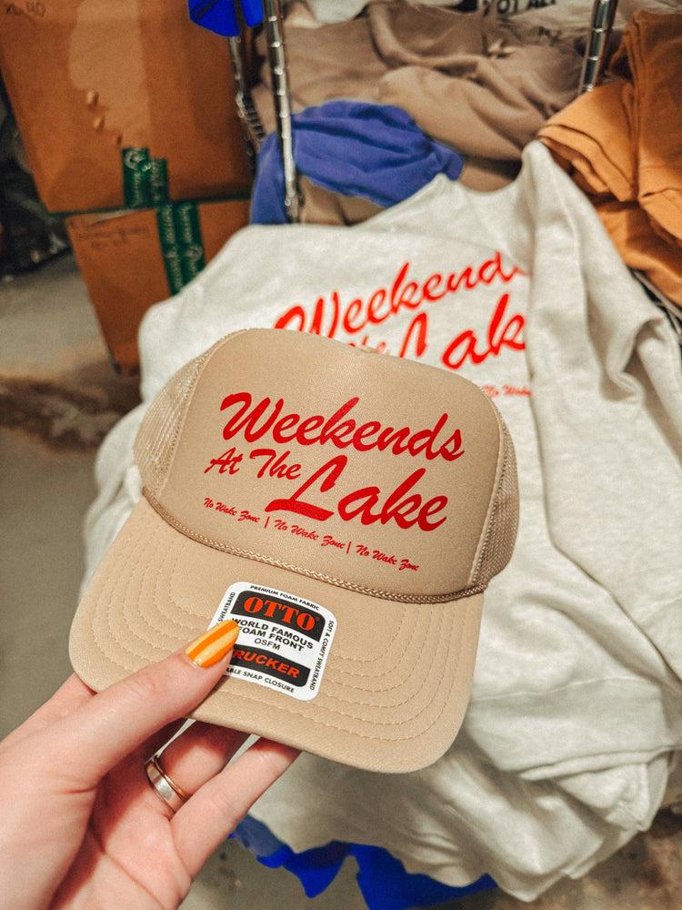 "Weekends at the Lake" Trucker Hat
