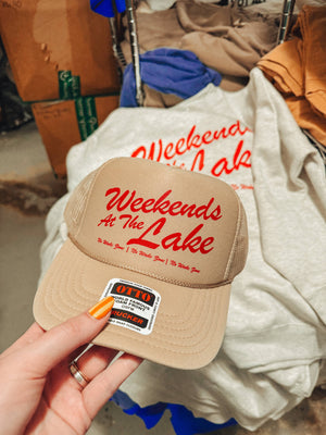 "Weekends at the Lake" Trucker Hat