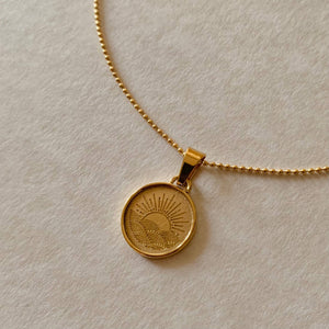 Sun Necklace- Gold