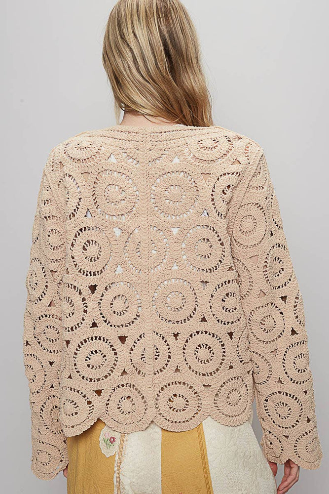 Crochet Knitted Cardigan