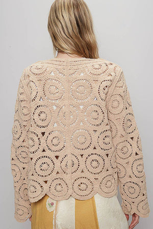 Crochet Knitted Cardigan