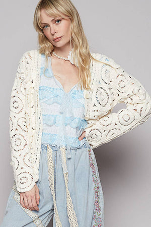 Crochet Knitted Cardigan