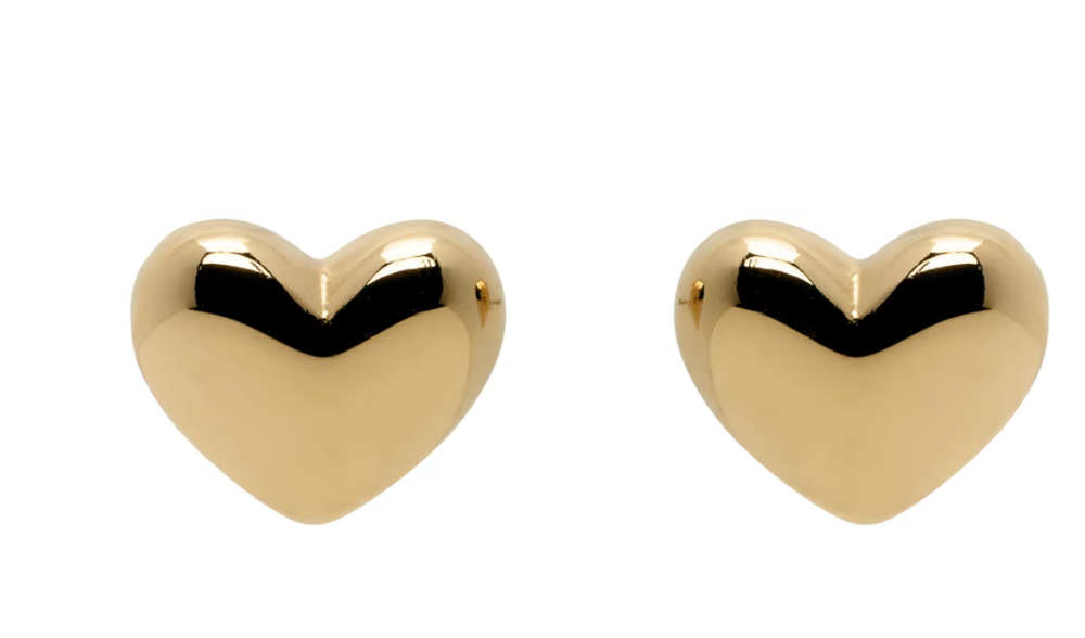 Statement Heart Stud Earrings