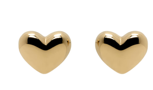 Statement Heart Stud Earrings
