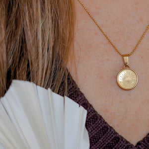 Sun Necklace- Gold