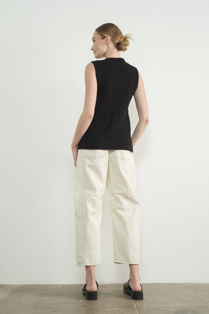 Button Down Sweater Vest - Mocha