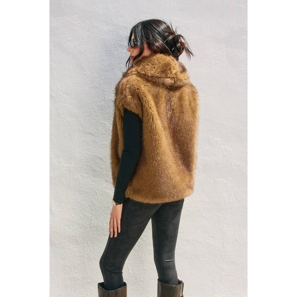 Snow Angel Faux Fur Vest - Ivory