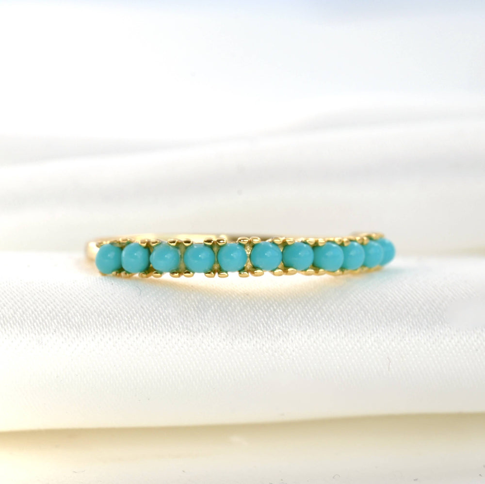 Turquoise Gemstone Ring - 925 Sterling Silver Turquoise Ring