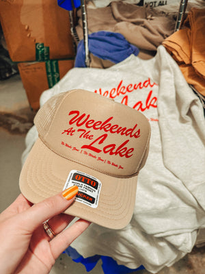 "Weekends at the Lake" Trucker Hat