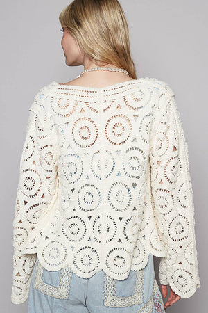 Crochet Knitted Cardigan