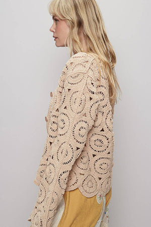 Crochet Knitted Cardigan