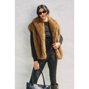 Snow Angel Faux Fur Vest - Ivory