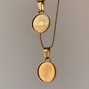 Sun Necklace- Gold
