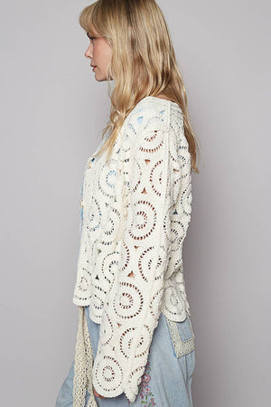 Crochet Knitted Cardigan