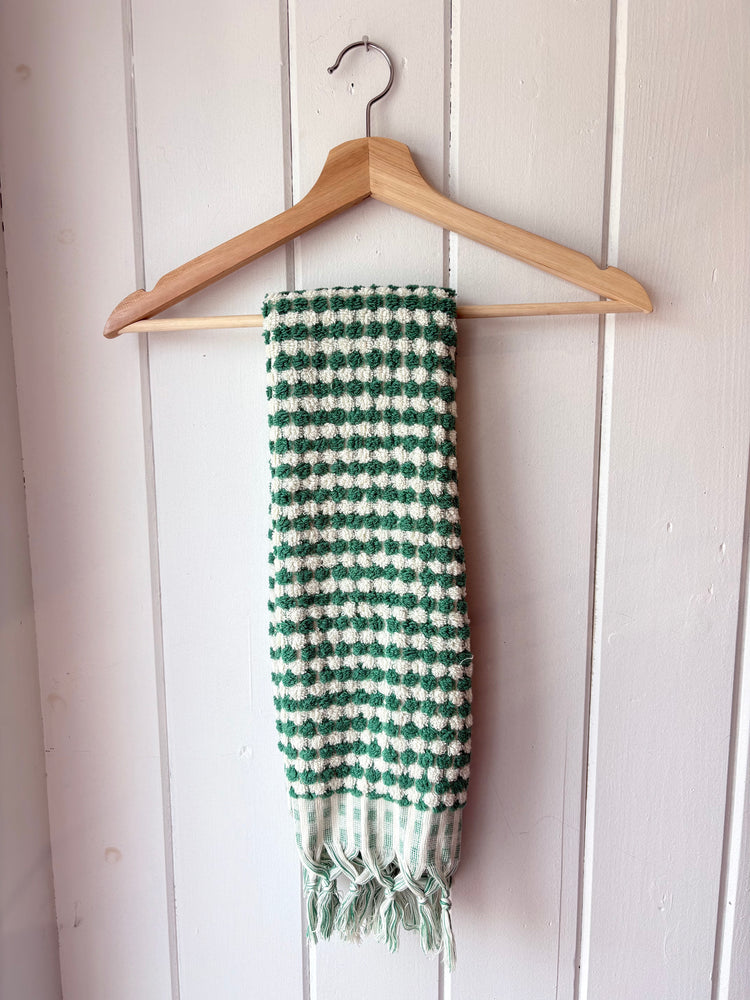 Emerald Pom Pom Hand Towel