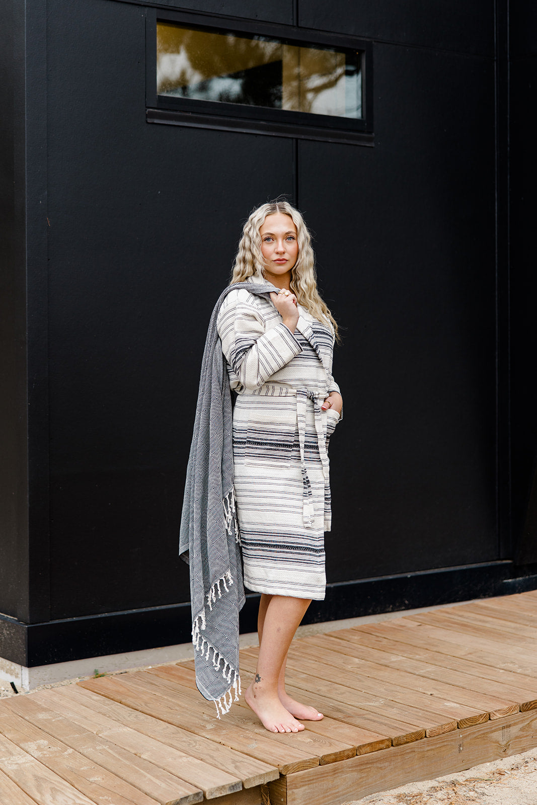 Ribbon Turkish Bathrobe