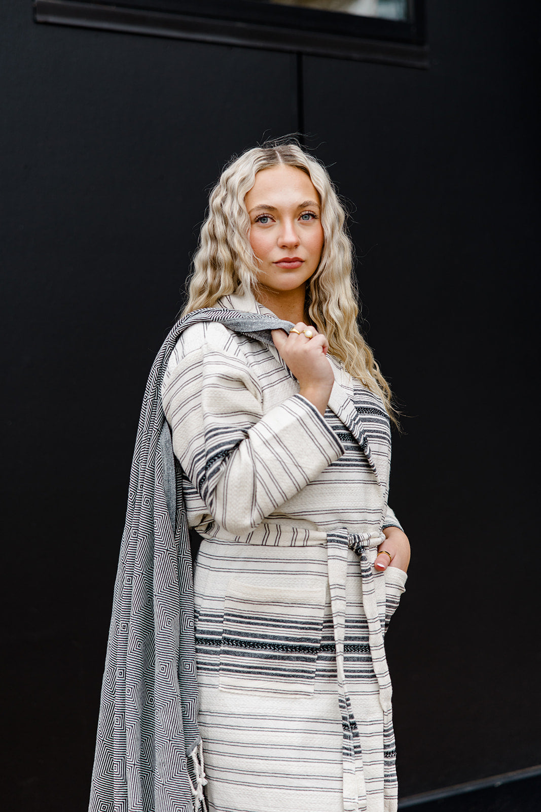 Ribbon Turkish Bathrobe