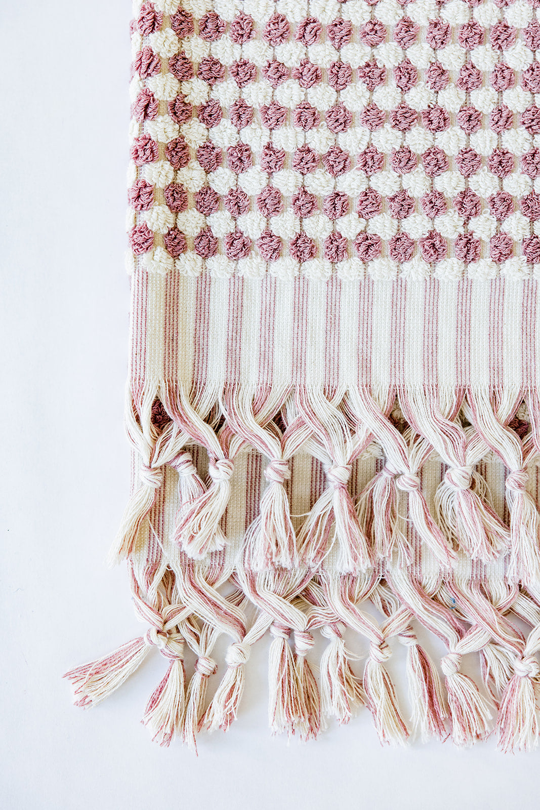 Rose Pom Pom Hand Towel