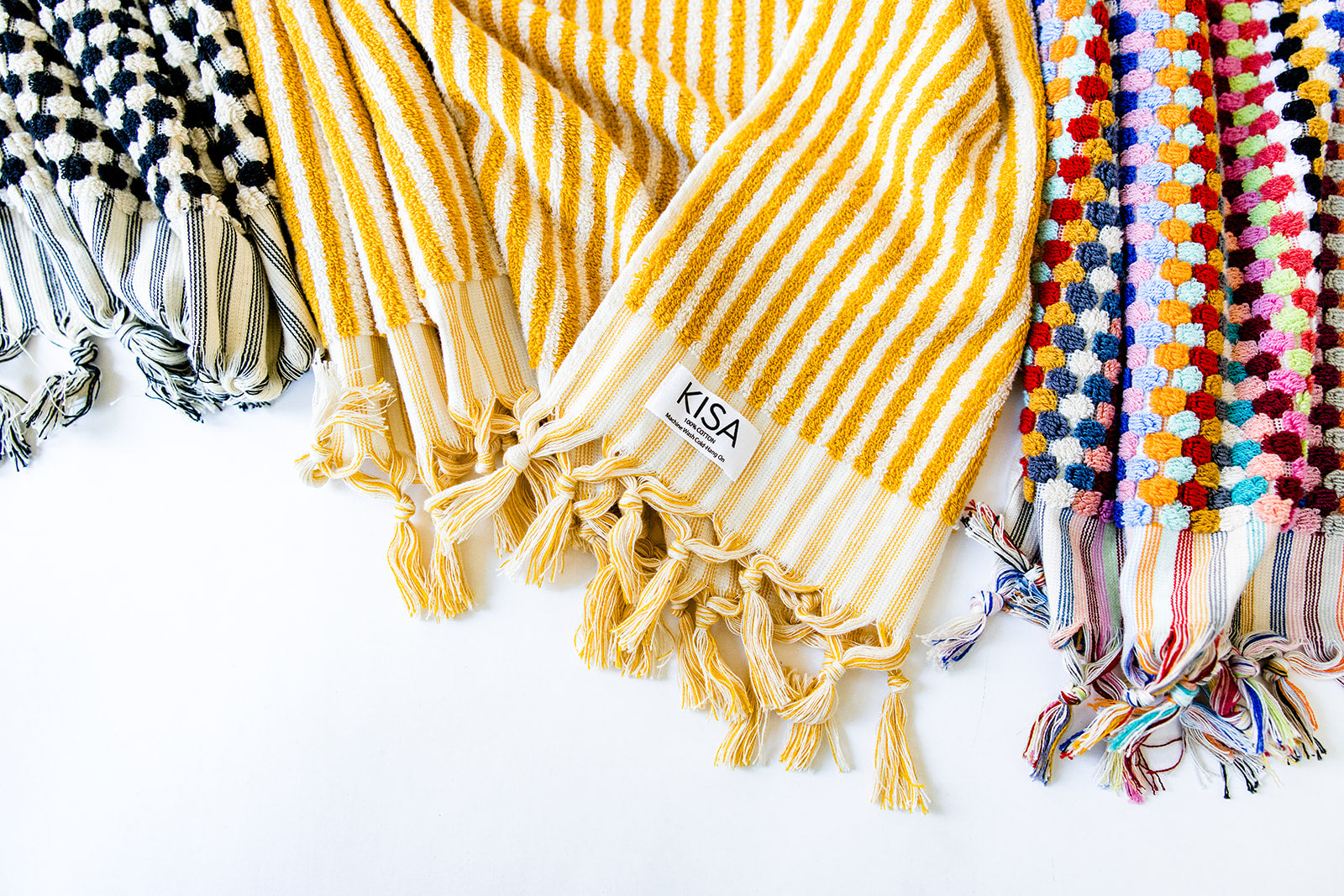 Yellow Striped Cloud Towel