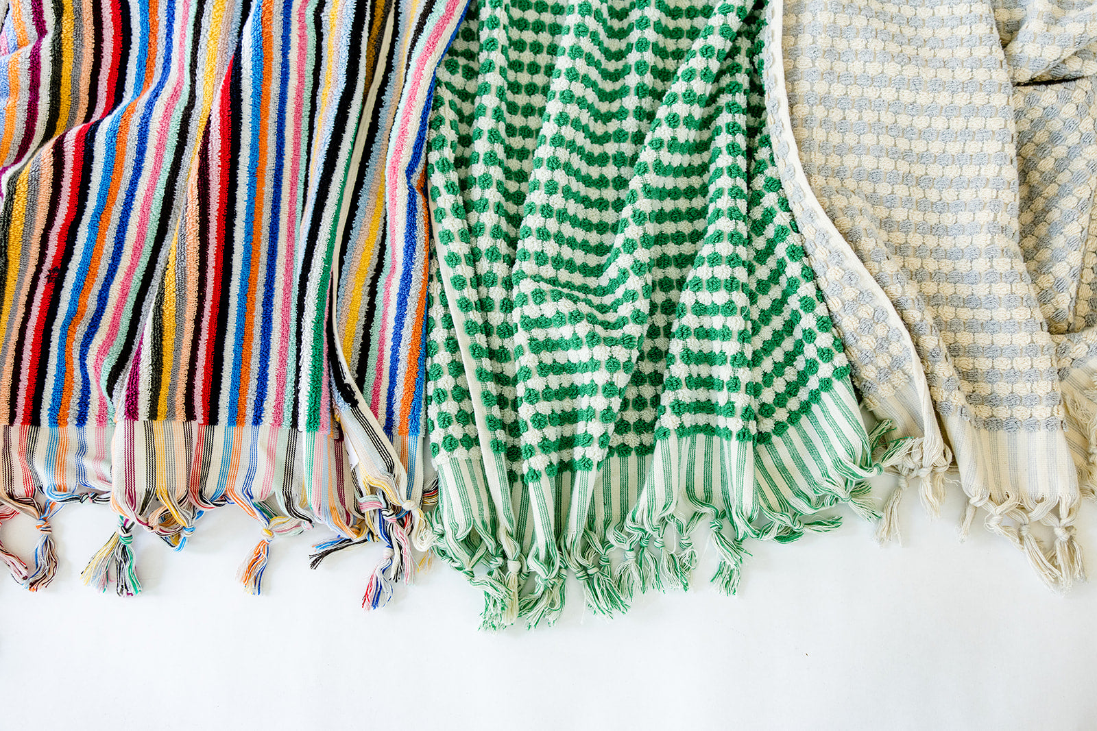 Rainbow Striped Cloud Towel