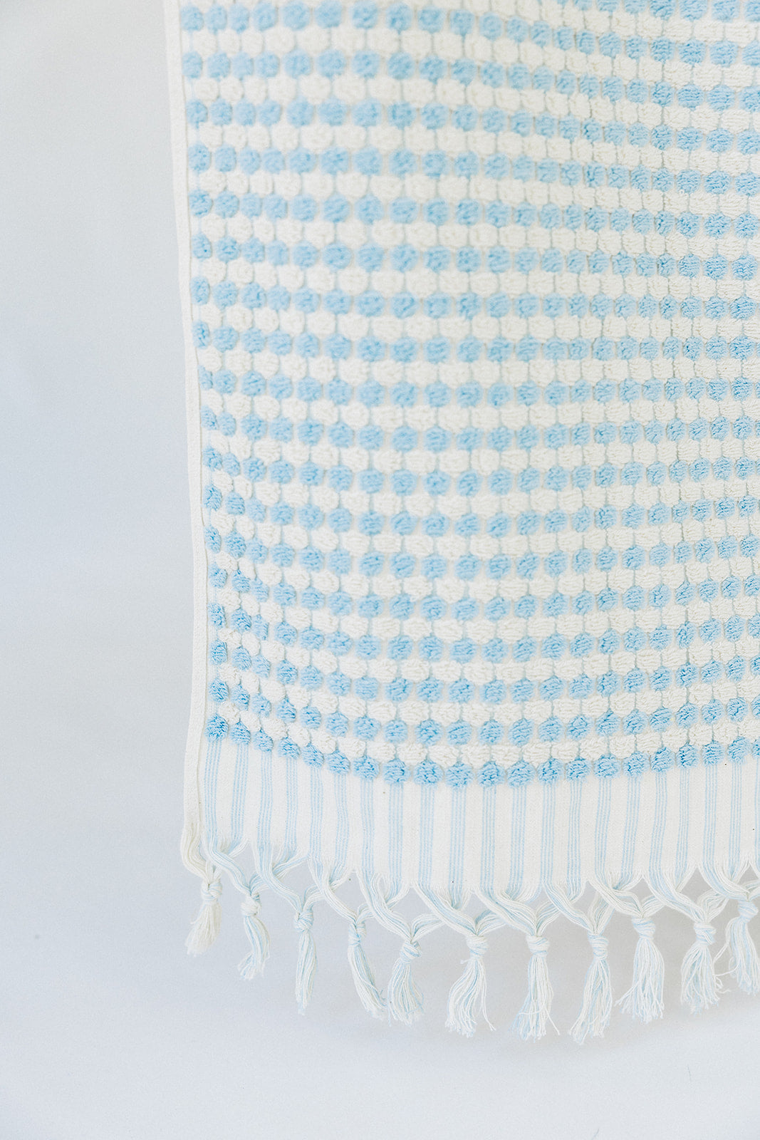 Baby Blue Pom Pom Cloud Towel