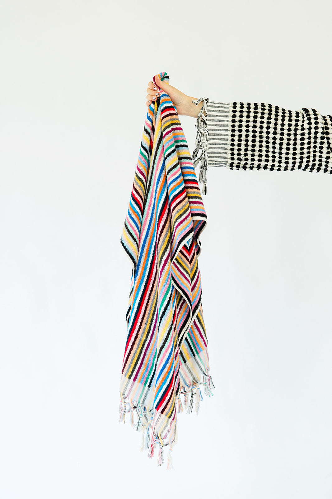 Rainbow Striped Cloud Towel