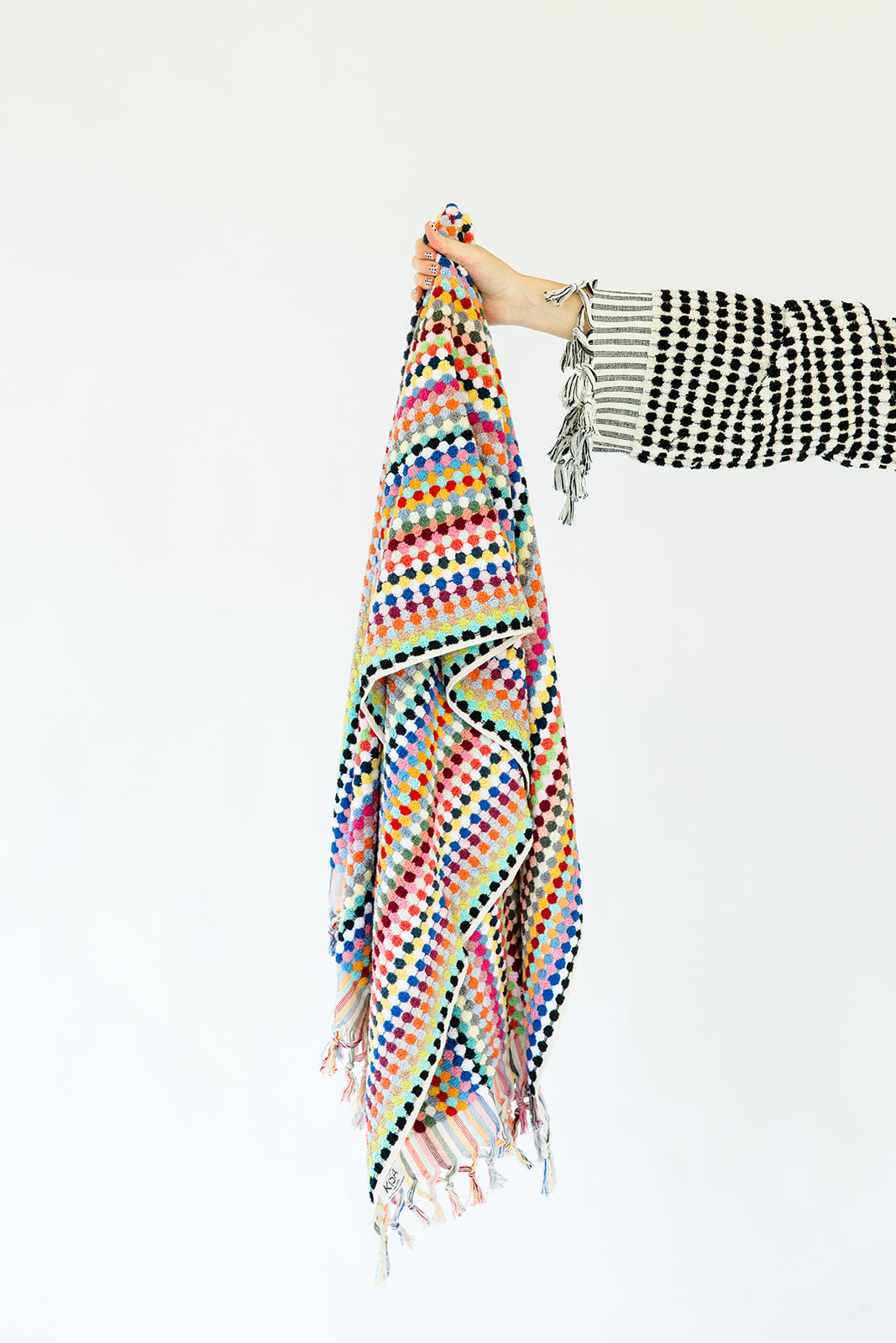 Rainbow Pom Pom Cloud Towel