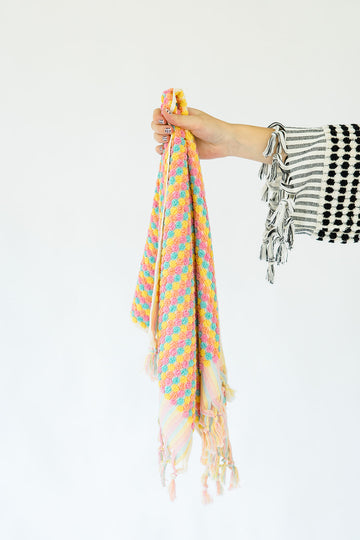 Sherbet Pom Pom Hand Towel
