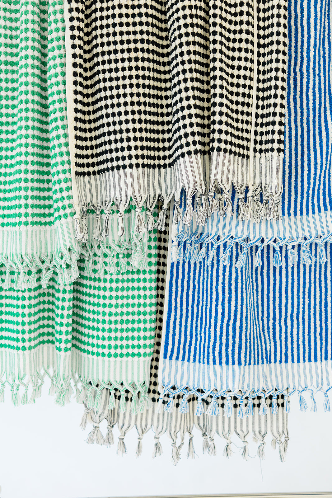 Cobalt Blue Striped Cloud Towel