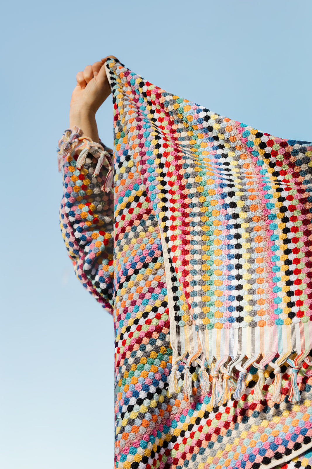 Rainbow Pom Pom Cloud Towel