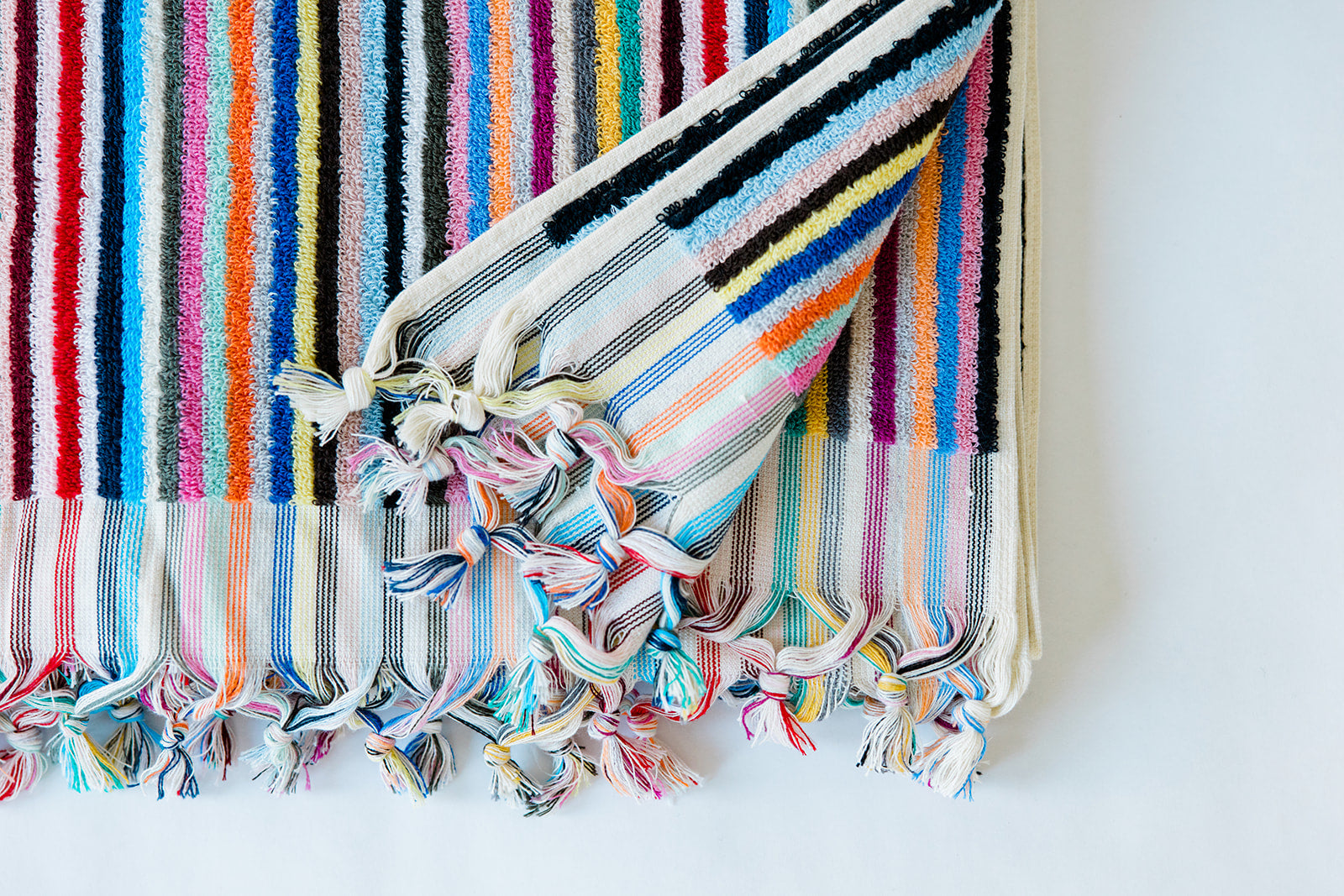 Rainbow Striped Cloud Towel