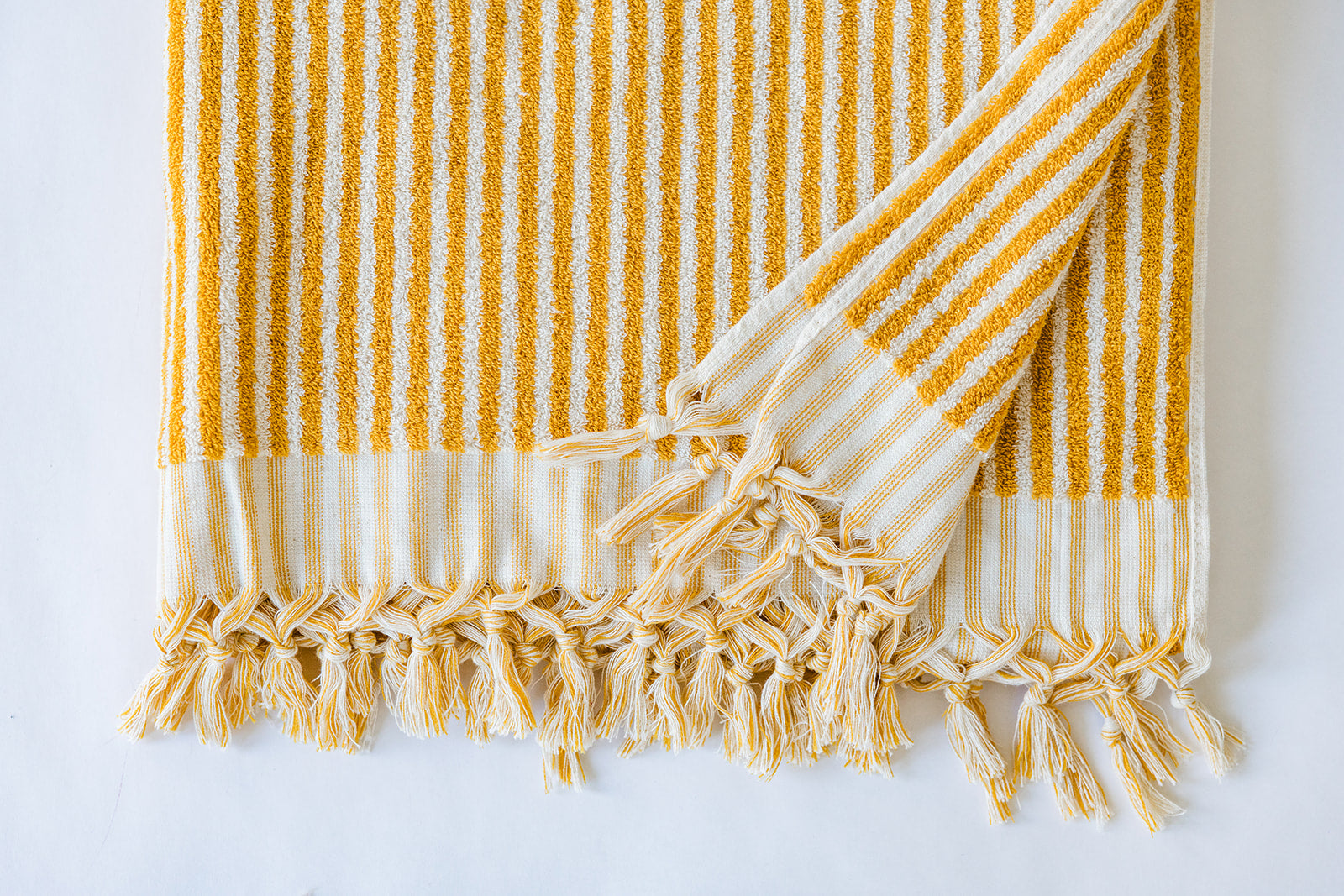Yellow Striped Cloud Towel