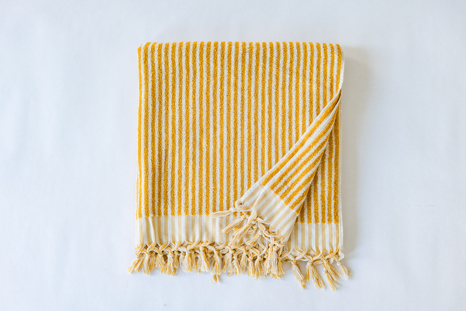 Yellow Striped Cloud Towel