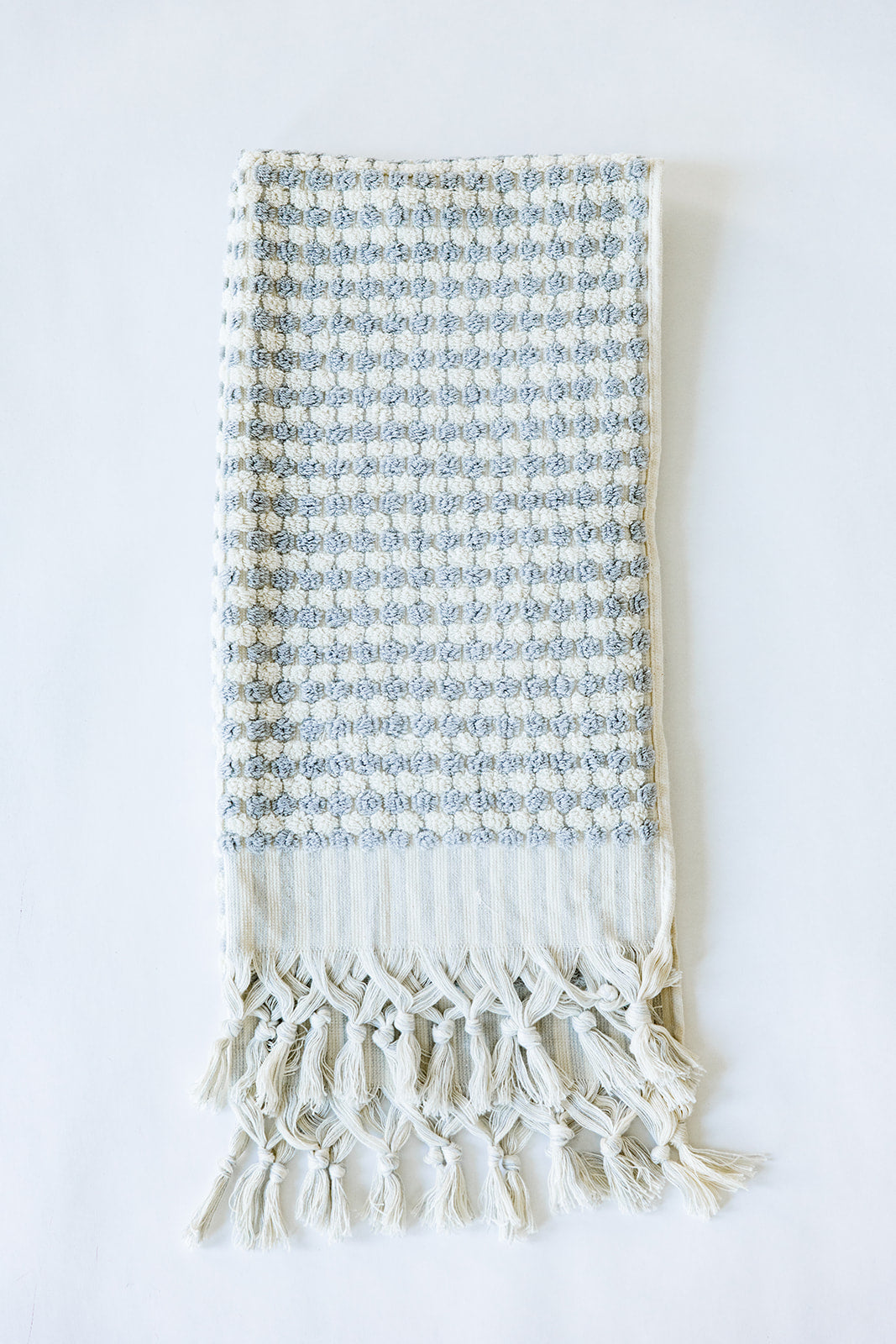 Grey Pom Pom Hand Towel