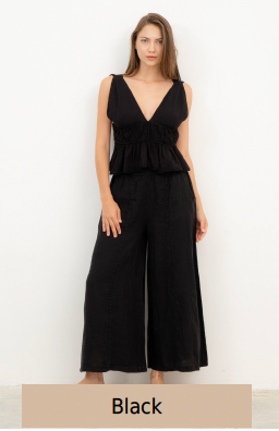 Cotton Reversable Bow Tank