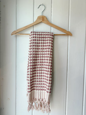 Rose Pom Pom Hand Towel