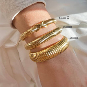 Tubogas Bracelet - Stainless Steel Thin Cobra Bangle