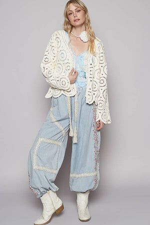 Crochet Knitted Cardigan