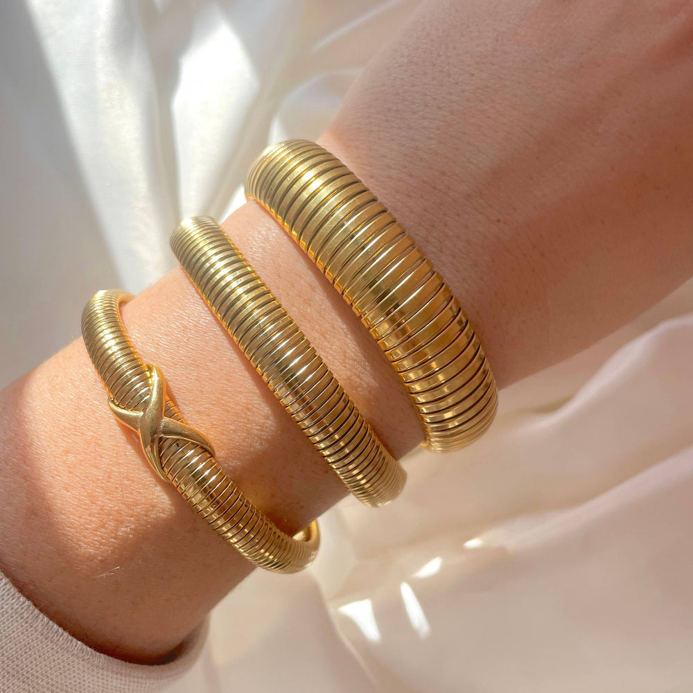 Tubogas Bracelet - Stainless Steel Thin Cobra Bangle