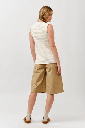 Button Down Sweater Vest - Mocha